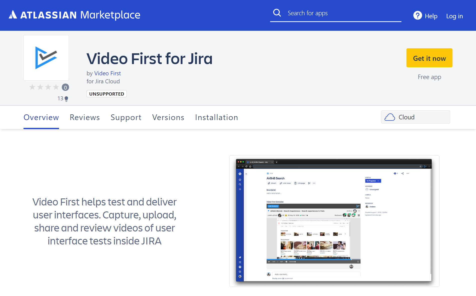 Video first for jira 4