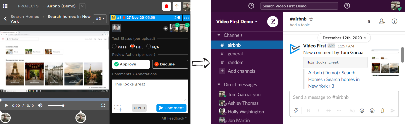 Video first for slack 7